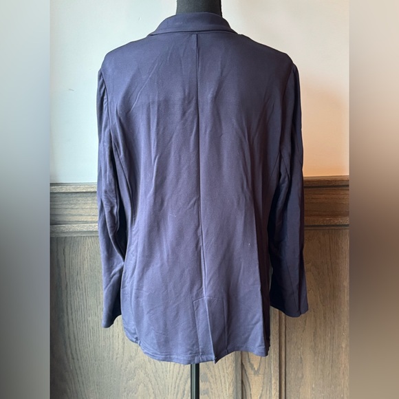 Philosophy Navy Women's Soft Casual Blazer Large - Picture 4 of 7